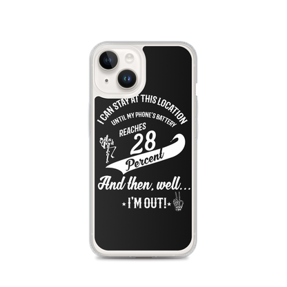 28% Battery iPhone Case