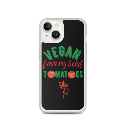 Vegan From My Head Tomatoes iPhone Case