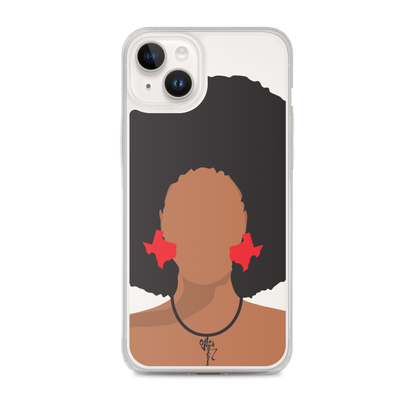 Melanin Poppin' with Texas Earrings iPhone Case