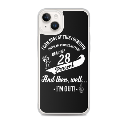 28% Battery iPhone Case