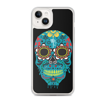 Dia de los Muertos Azul iPhone Case