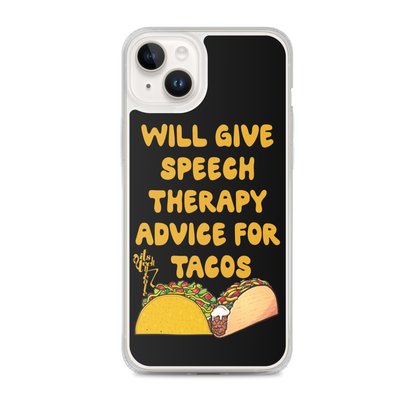 Speech Therapy for Tacos iPhone Case