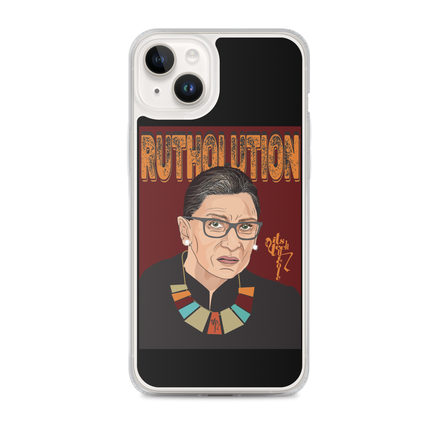 Ruth Bader Ginsburg Tribute Art iPhone Case