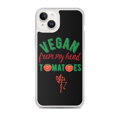 Vegan From My Head Tomatoes iPhone Case