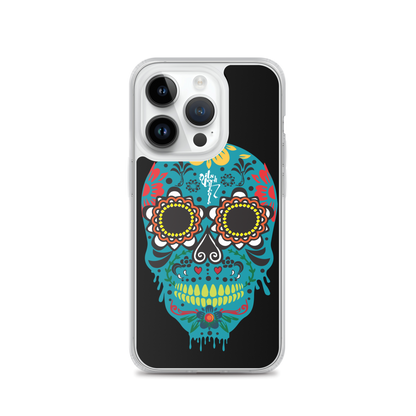 Dia de los Muertos Azul iPhone Case