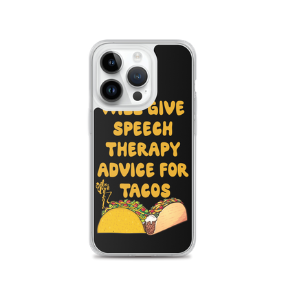 Speech Therapy for Tacos iPhone Case