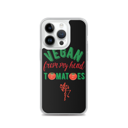 Vegan From My Head Tomatoes iPhone Case