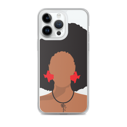 Melanin Poppin' with Texas Earrings iPhone Case