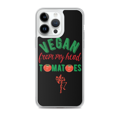 Vegan From My Head Tomatoes iPhone Case
