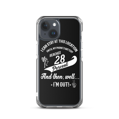 28% Battery iPhone Case