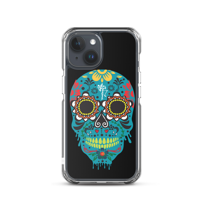 Dia de los Muertos Azul iPhone Case