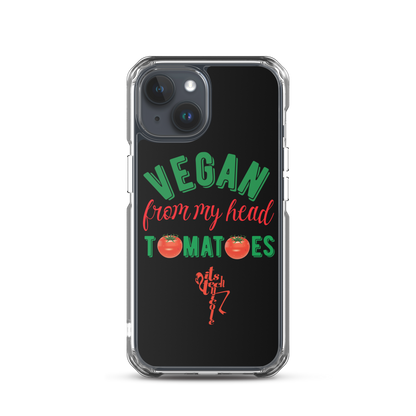 Vegan From My Head Tomatoes iPhone Case