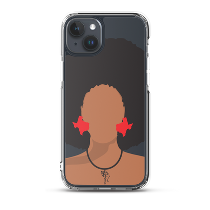 Melanin Poppin' with Texas Earrings iPhone Case