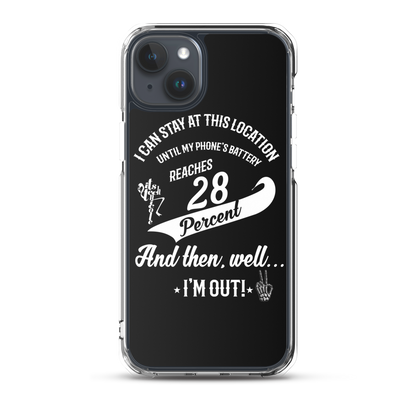 28% Battery iPhone Case