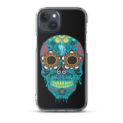 Dia de los Muertos Azul iPhone Case