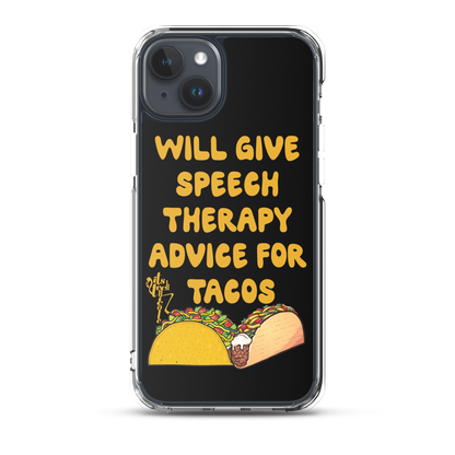 Speech Therapy for Tacos iPhone Case
