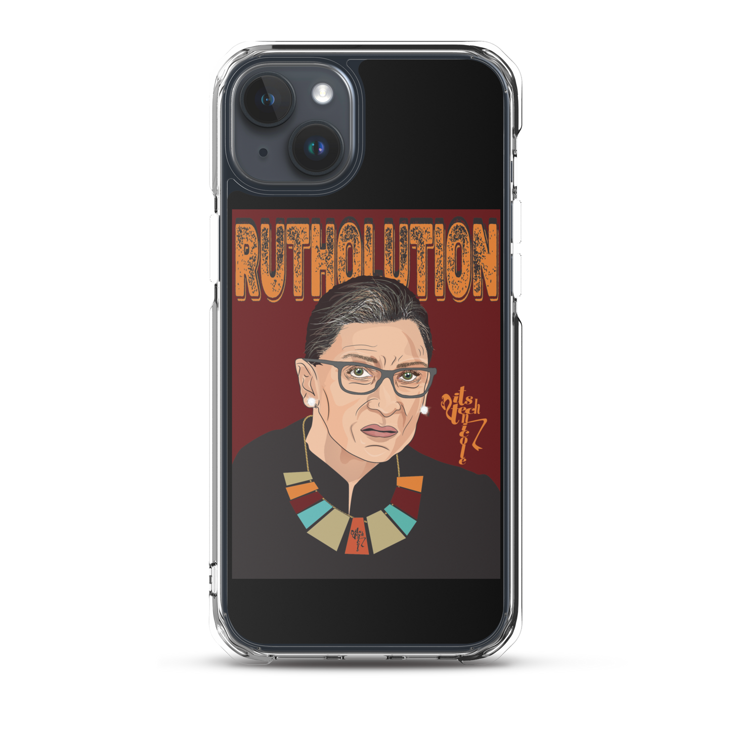 Ruth Bader Ginsburg Tribute Art iPhone Case