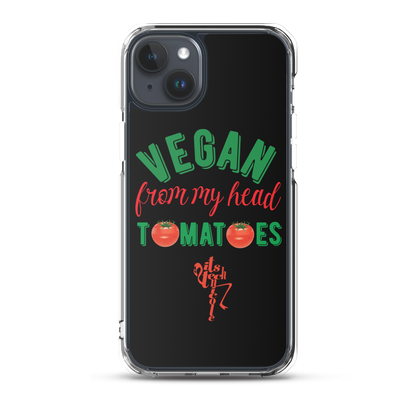 Vegan From My Head Tomatoes iPhone Case
