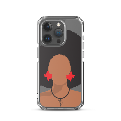 Melanin Poppin' with Texas Earrings iPhone Case