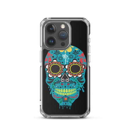 Dia de los Muertos Azul iPhone Case