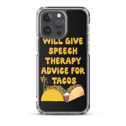 Speech Therapy for Tacos iPhone Case