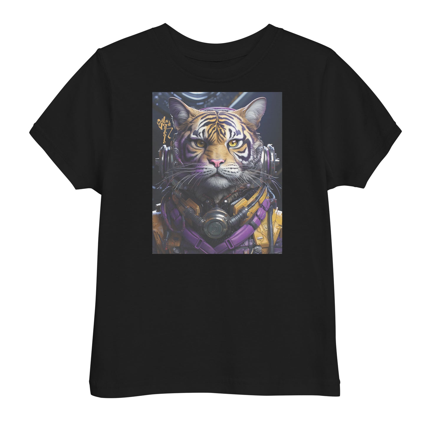 Futuristic Tiger Toddler jersey t-shirt