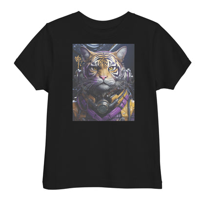 Futuristic Tiger Toddler jersey t-shirt