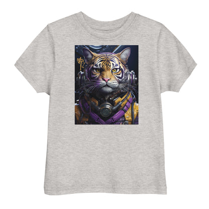 Futuristic Tiger Toddler jersey t-shirt