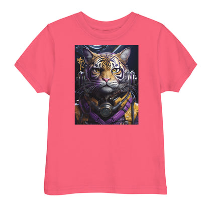 Futuristic Tiger Toddler jersey t-shirt