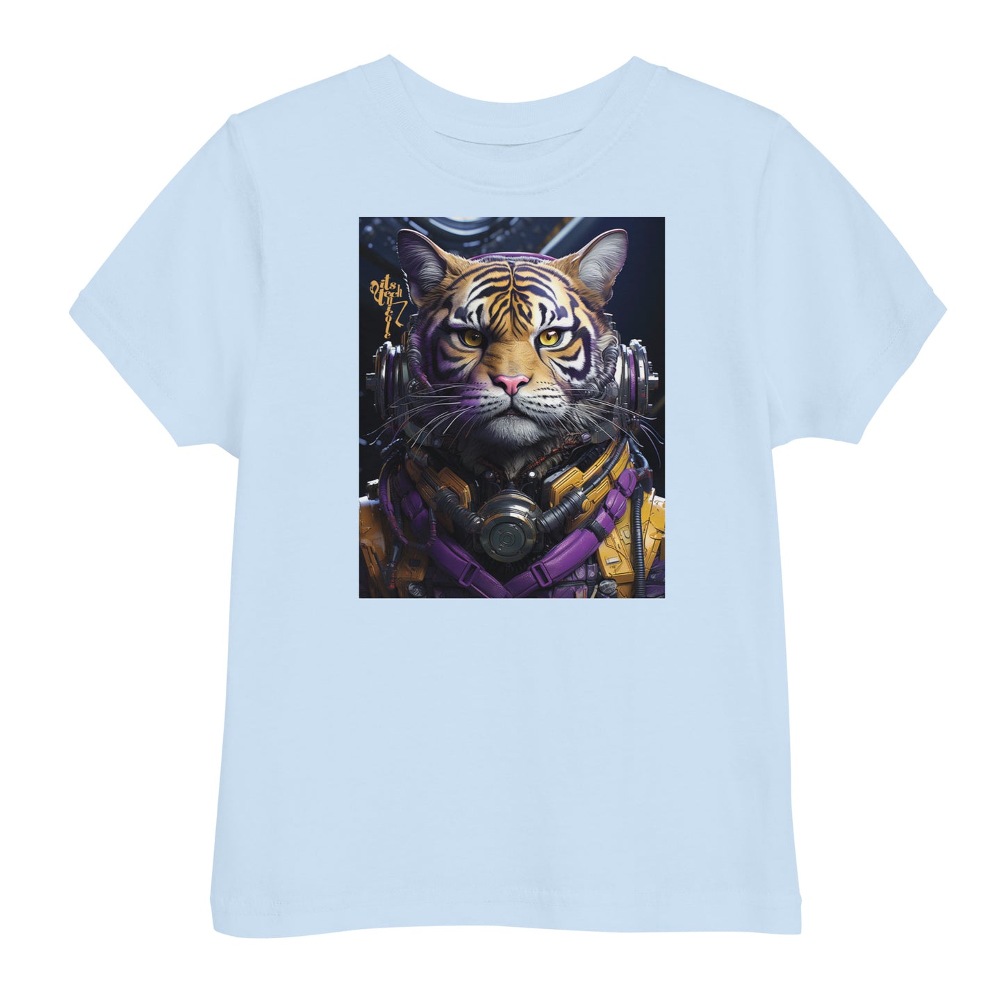 Futuristic Tiger Toddler jersey t-shirt