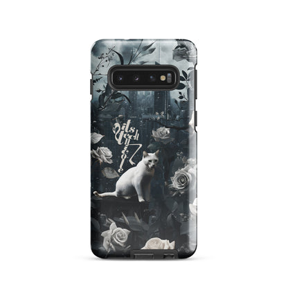 White Cat Rose Aesthetic Tough case for Samsung®