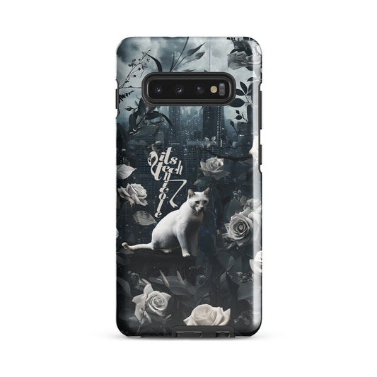 White Cat Rose Aesthetic Tough case for Samsung®