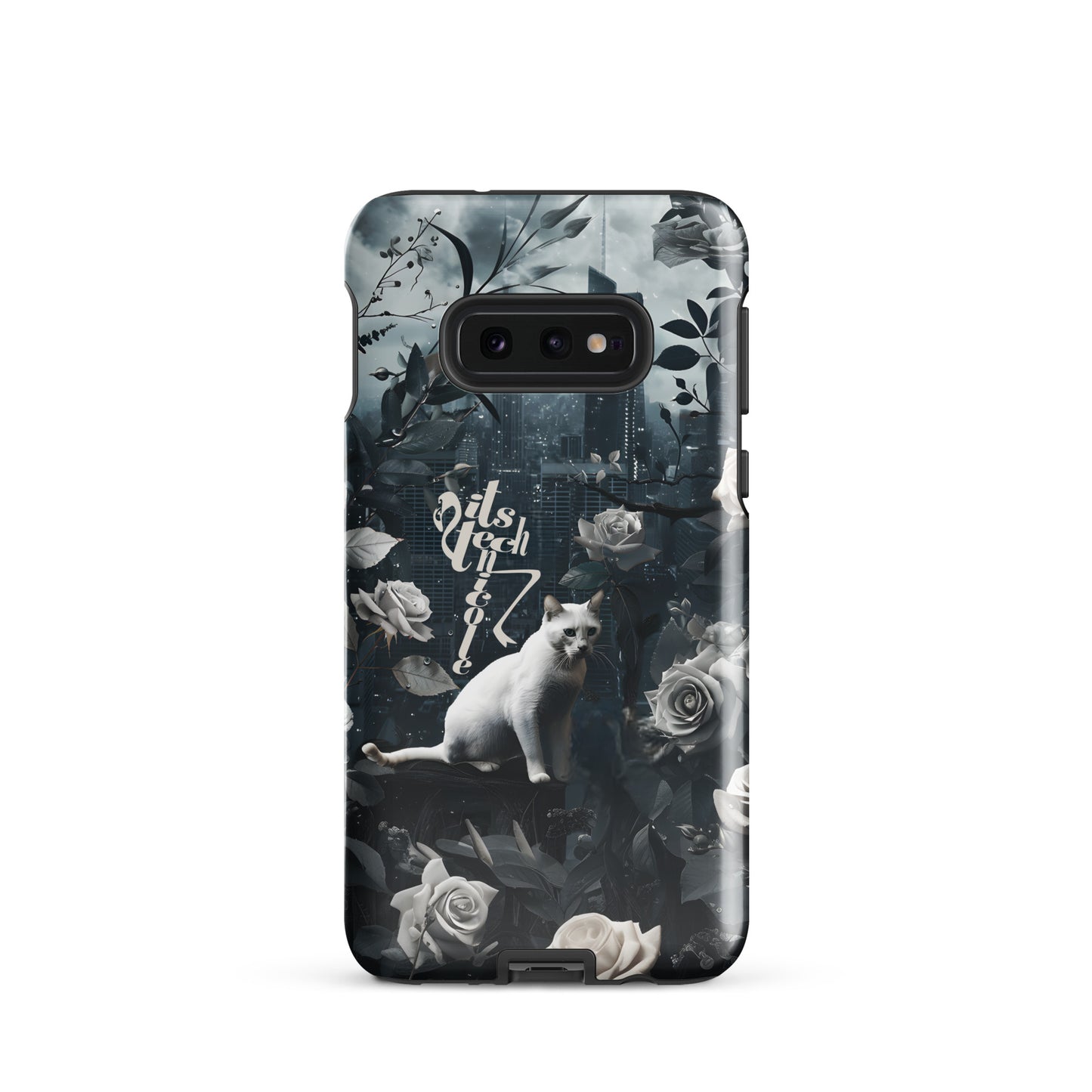 White Cat Rose Aesthetic Tough case for Samsung®
