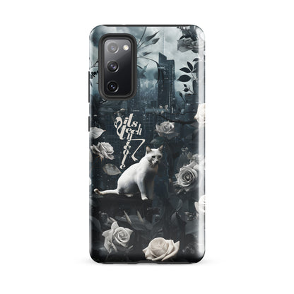 White Cat Rose Aesthetic Tough case for Samsung®