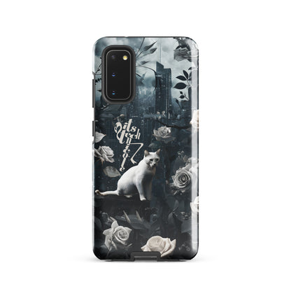 White Cat Rose Aesthetic Tough case for Samsung®