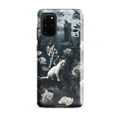 White Cat Rose Aesthetic Tough case for Samsung®
