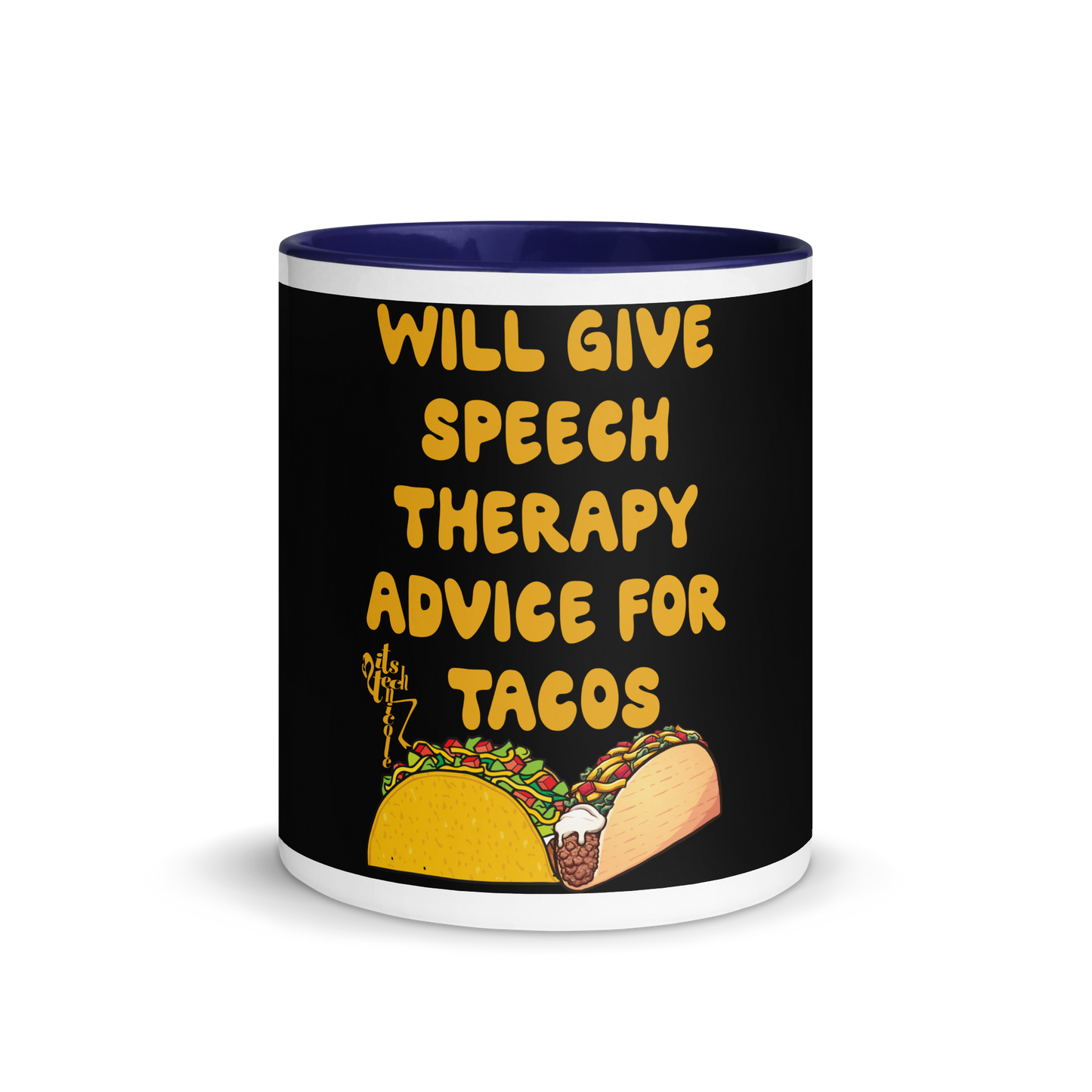Speech Therapy for Tacos Mug with Color Inside