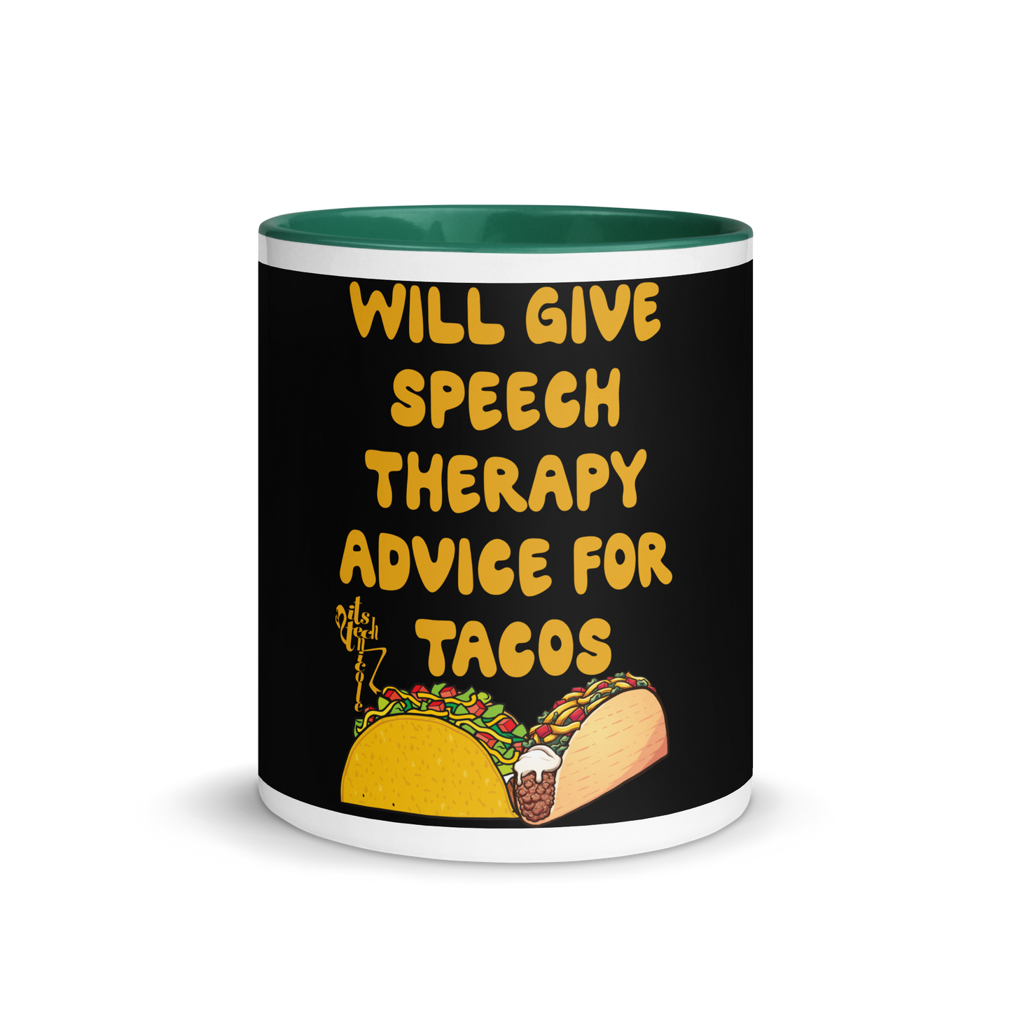 Speech Therapy for Tacos Mug with Color Inside
