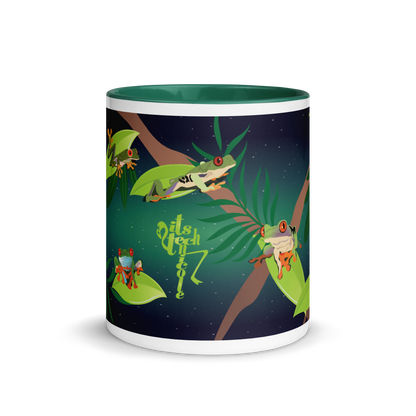Red-Eyed Tree Frog Series 8 Mug with Color Inside