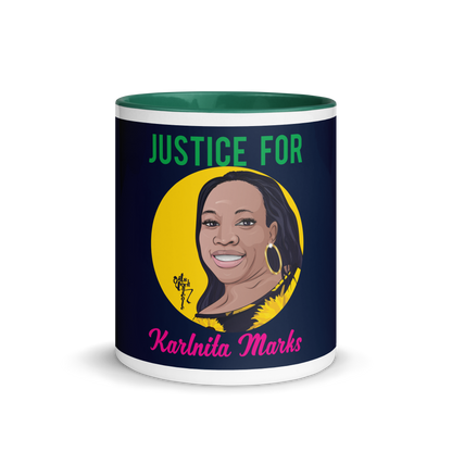 Justice for Karlnita Marks Mug with Color Inside