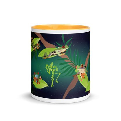 Red-Eyed Tree Frog Series 8 Mug with Color Inside