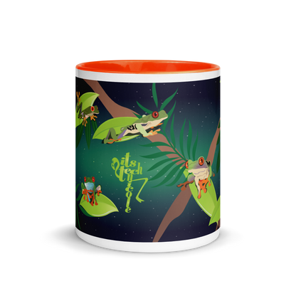 Red-Eyed Tree Frog Series 8 Mug with Color Inside