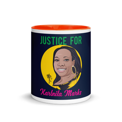 Justice for Karlnita Marks Mug with Color Inside