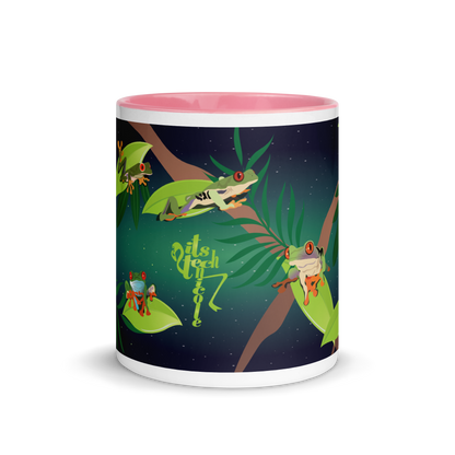Red-Eyed Tree Frog Series 8 Mug with Color Inside