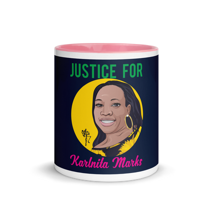 Justice for Karlnita Marks Mug with Color Inside