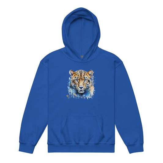Jaguar Splash Art 1 Youth heavy blend hoodie