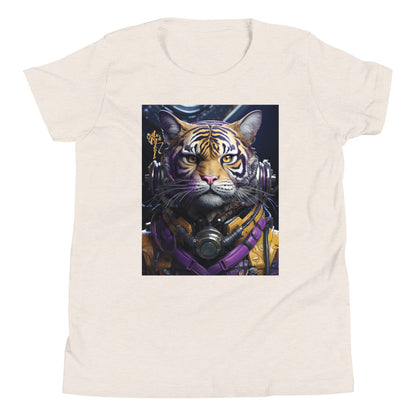 Futuristic Tiger Youth Short Sleeve T-Shirt
