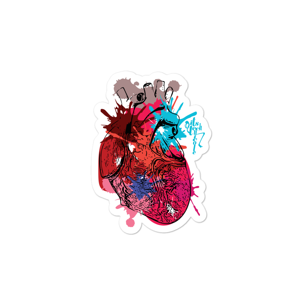 Itstechnicole Art Heart Bubble-free stickers