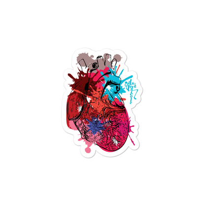 Itstechnicole Art Heart Bubble-free stickers