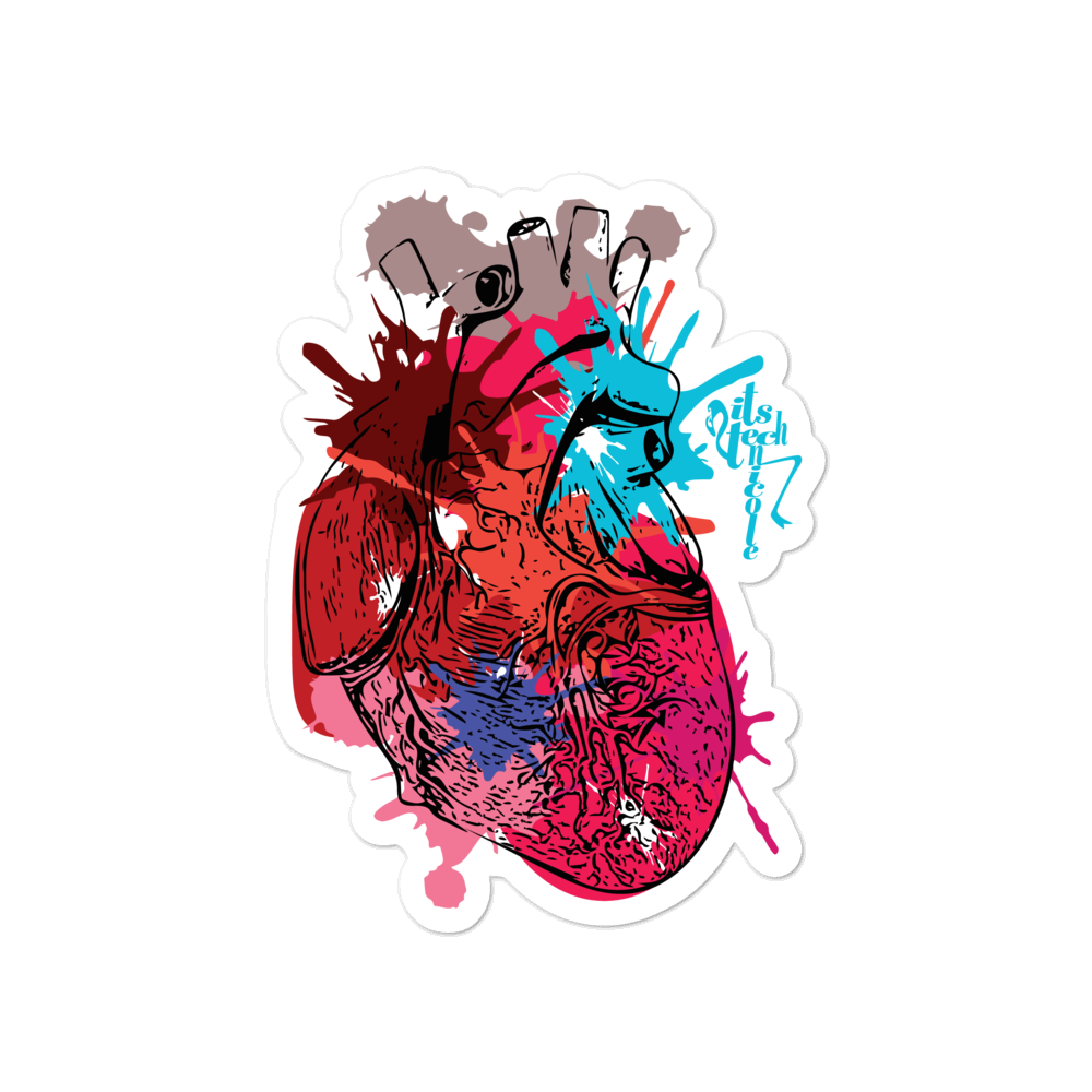 Itstechnicole Art Heart Bubble-free stickers